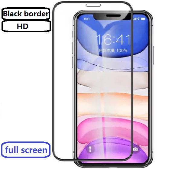 HD Tempared Glass Screen Protector(Black border, high transparency)��full screen��