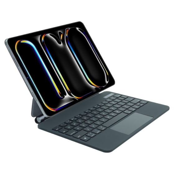 LED display magnetic Keyboard Case with Multi-Touch Trackpad Magic Keyboard (five rows��