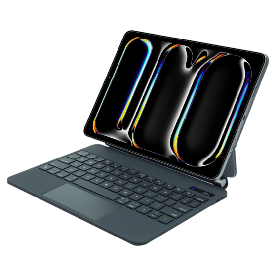 LED display magnetic Keyboard Case with Multi-Touch Trackpad Magic Keyboard (five rows��